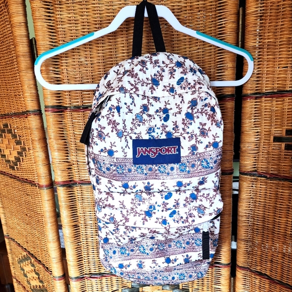 Extra Large Jansport Floral Backpack - Picture 1 of 5